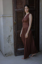 HADAS DRESS BROWN