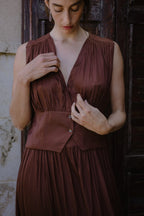 HADAS DRESS BROWN