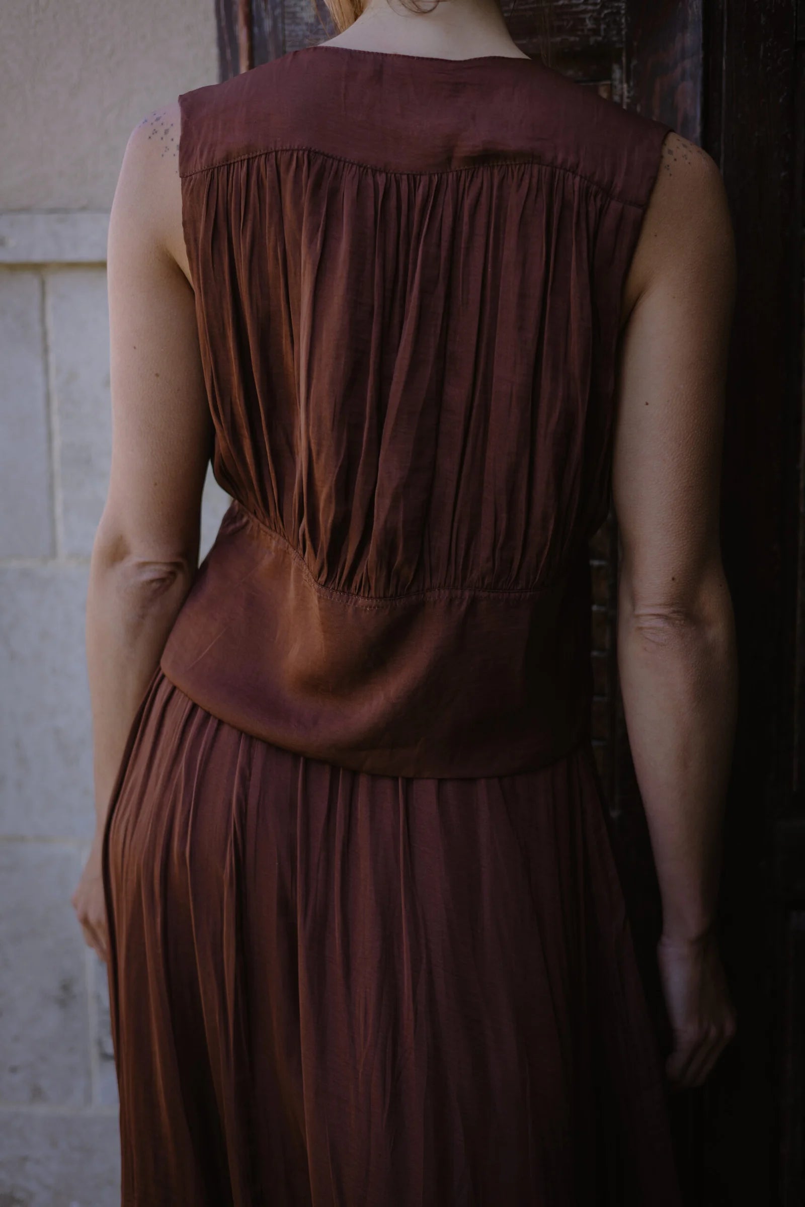 HADAS DRESS BROWN