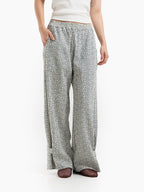 SOL STRIPES PANTS WHITE BLUE