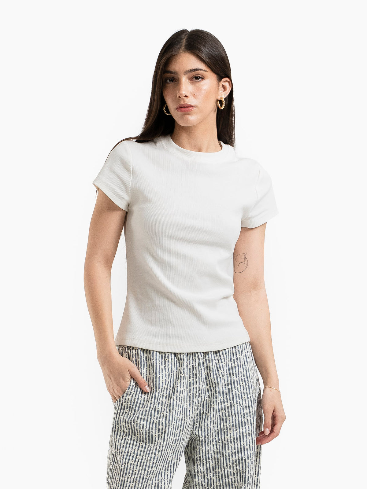 FITTED BASIC WHITE