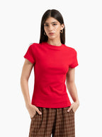 FITTED BASIC RED