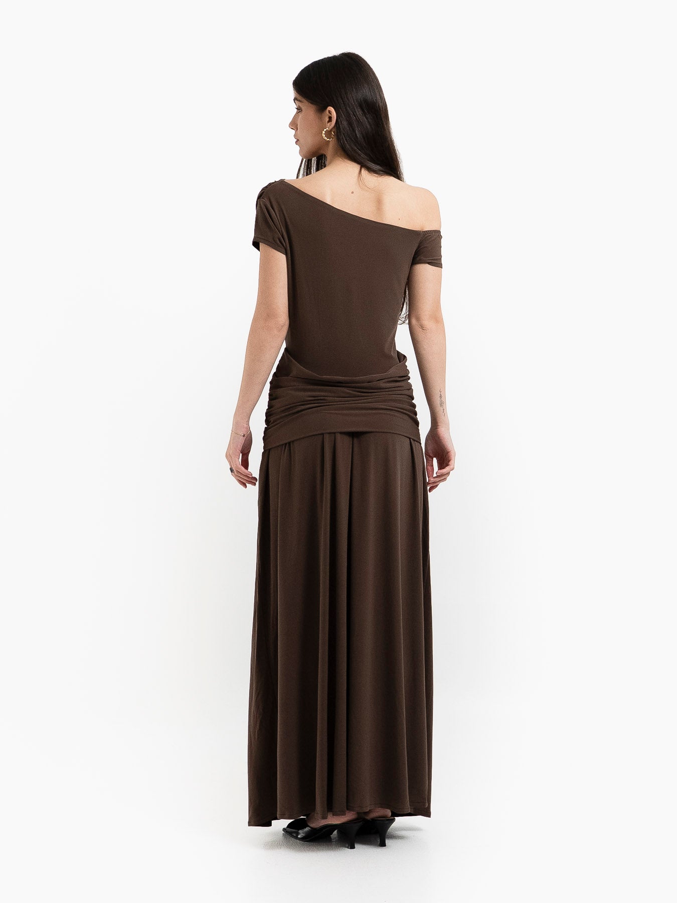 SOFIA DRESS BROWN