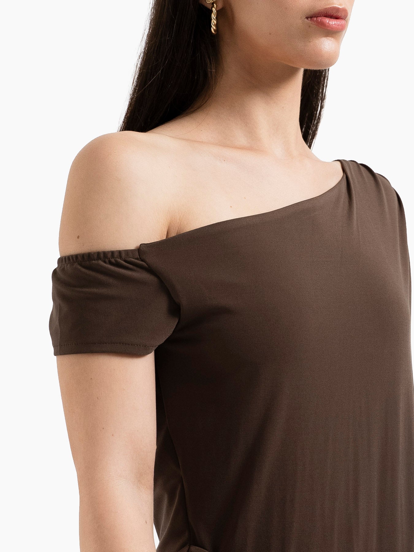 SOFIA DRESS BROWN