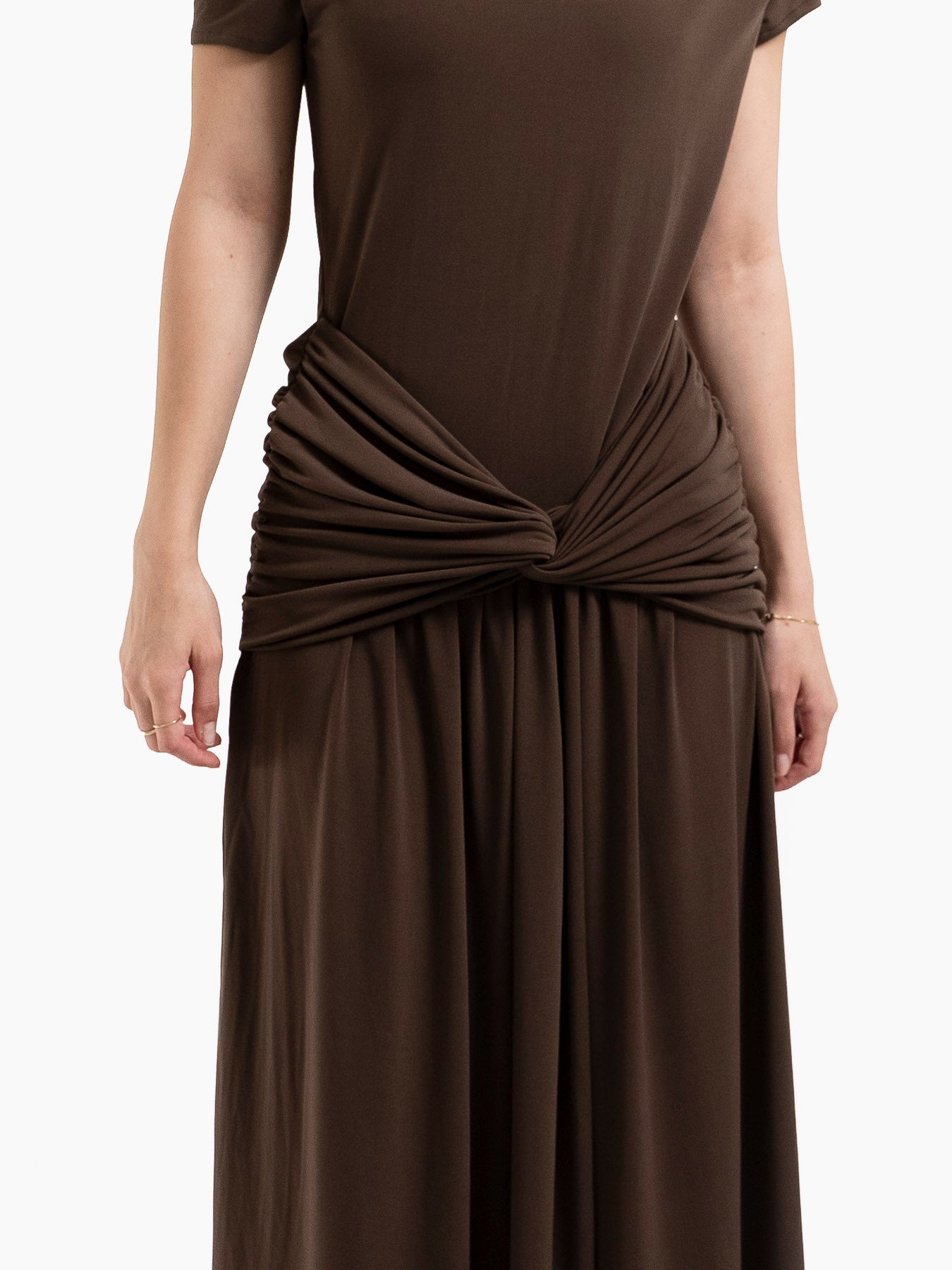 SOFIA DRESS BROWN