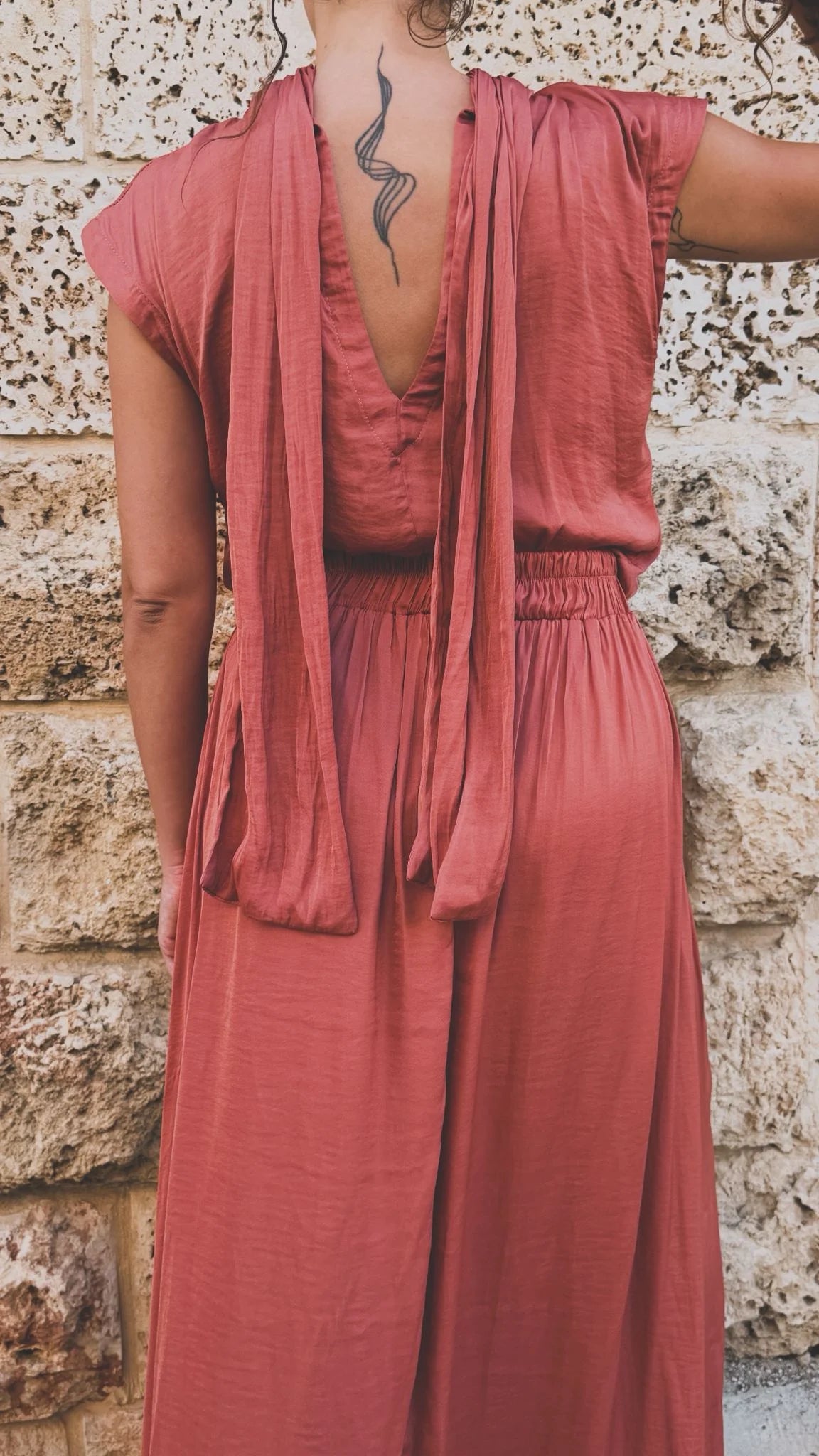 LIOR DRESS PEACH