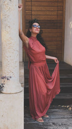 LIOR DRESS PEACH