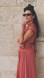 LIOR DRESS PEACH