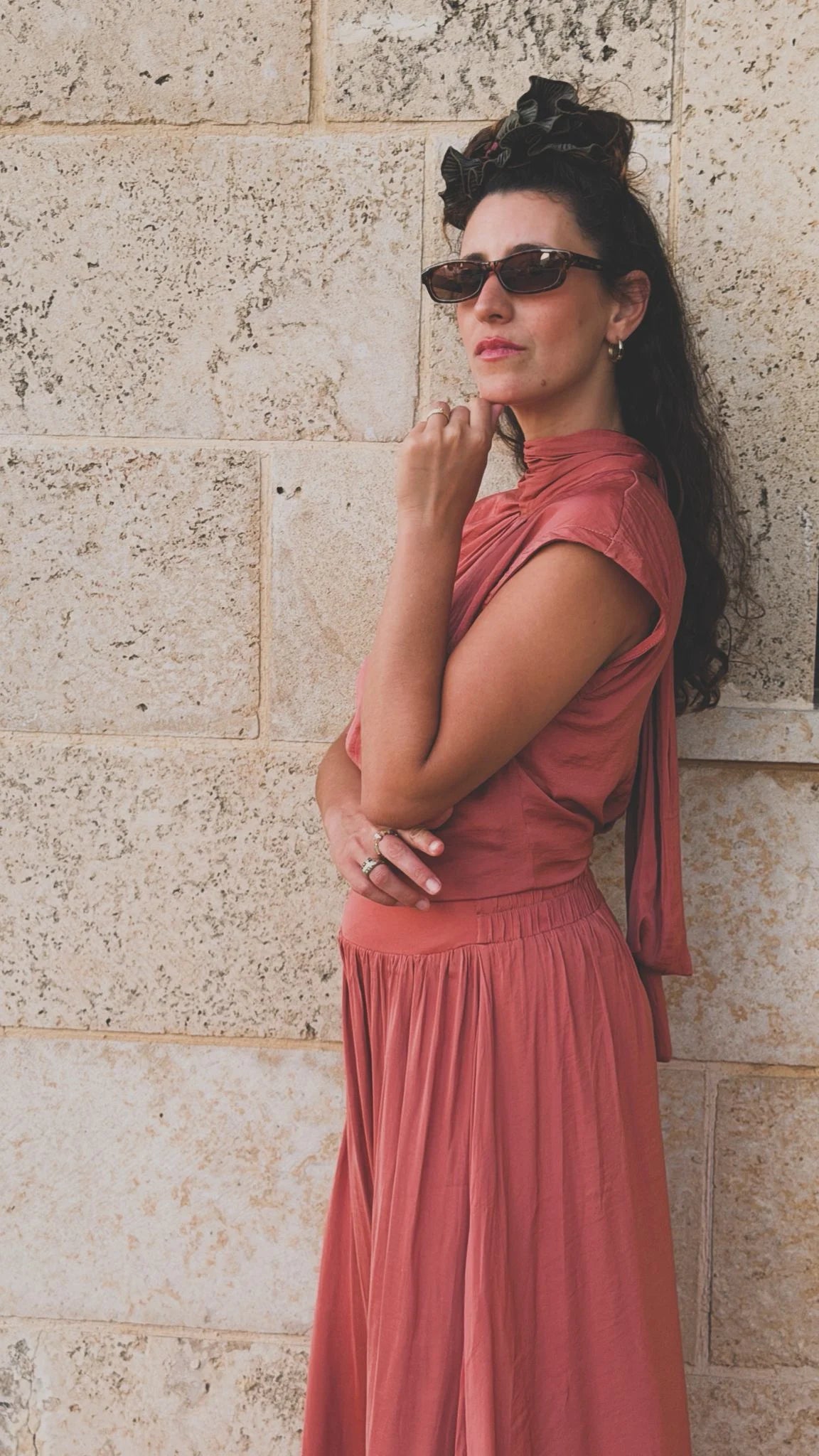 LIOR DRESS PEACH