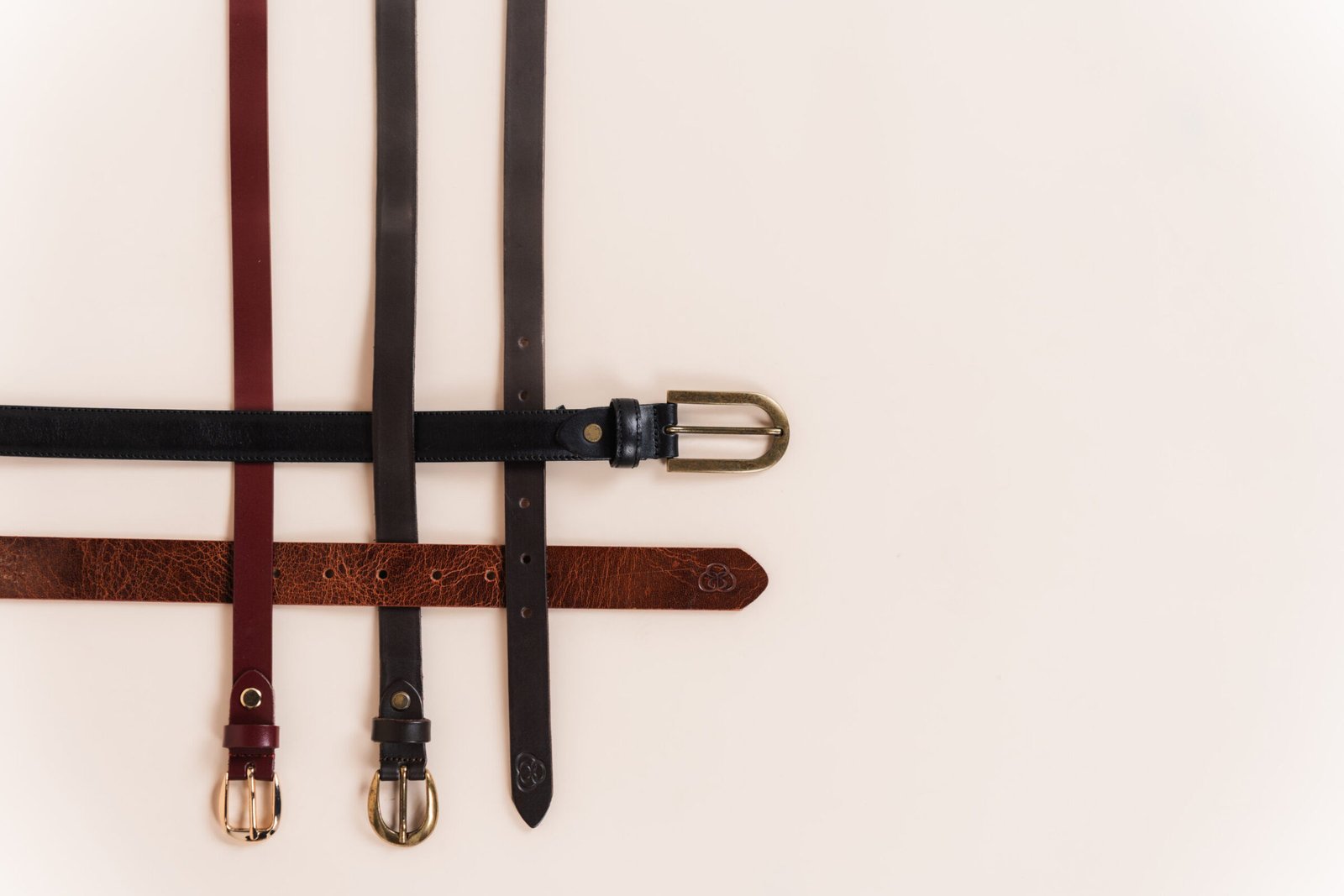 ⁦LEATHER BELT ELEGANT BLACK⁩ – תמונה ⁦3⁩