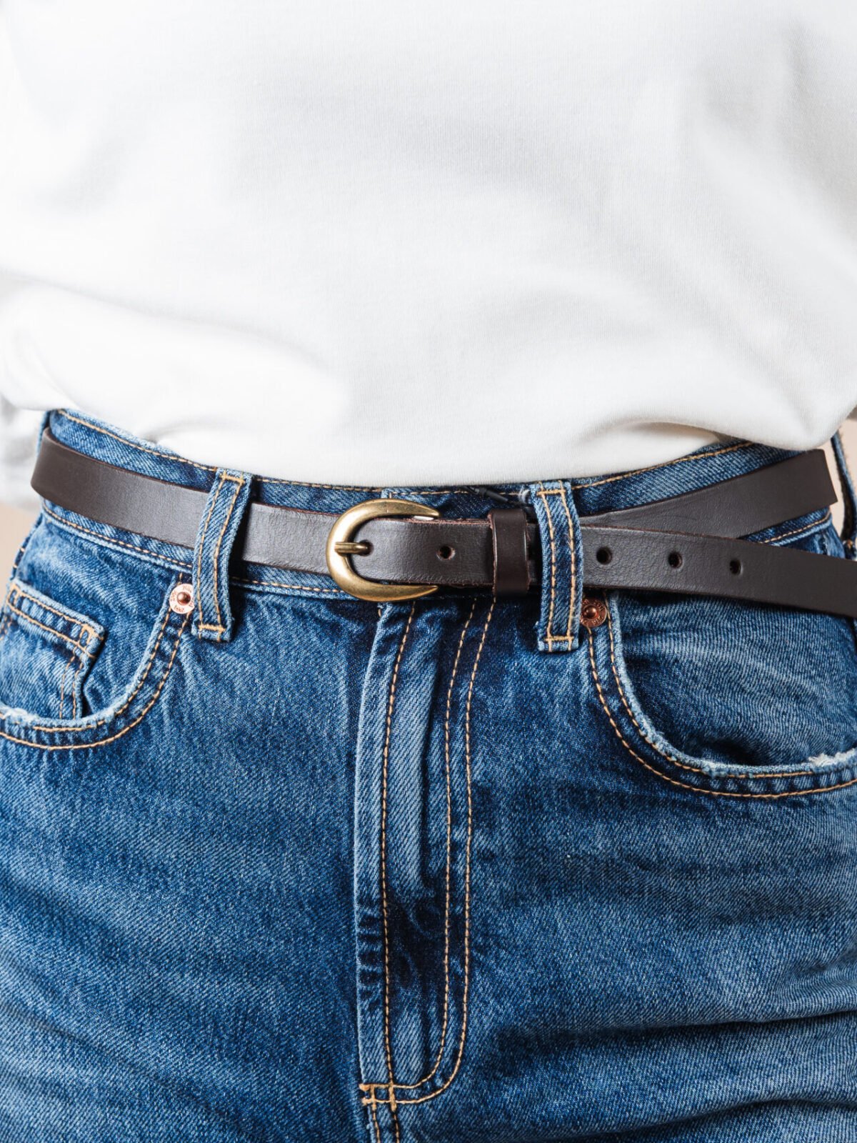LEATHER BELT BROWINES