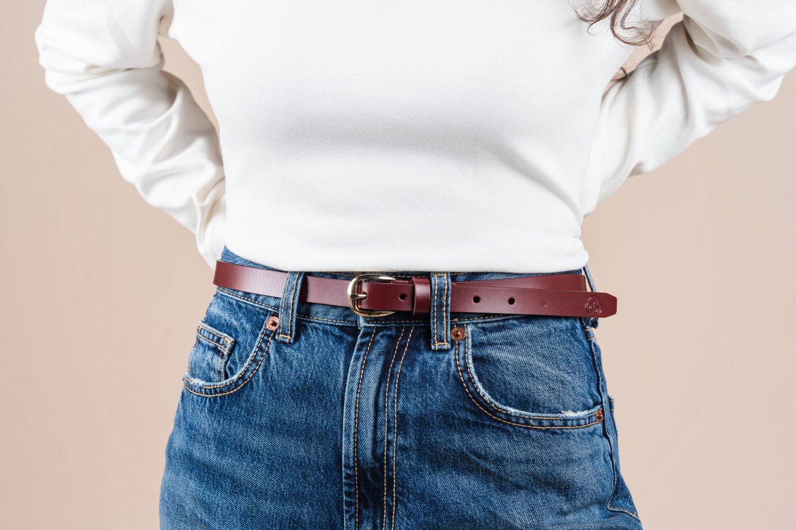 LEATHER BELT SANGRIA