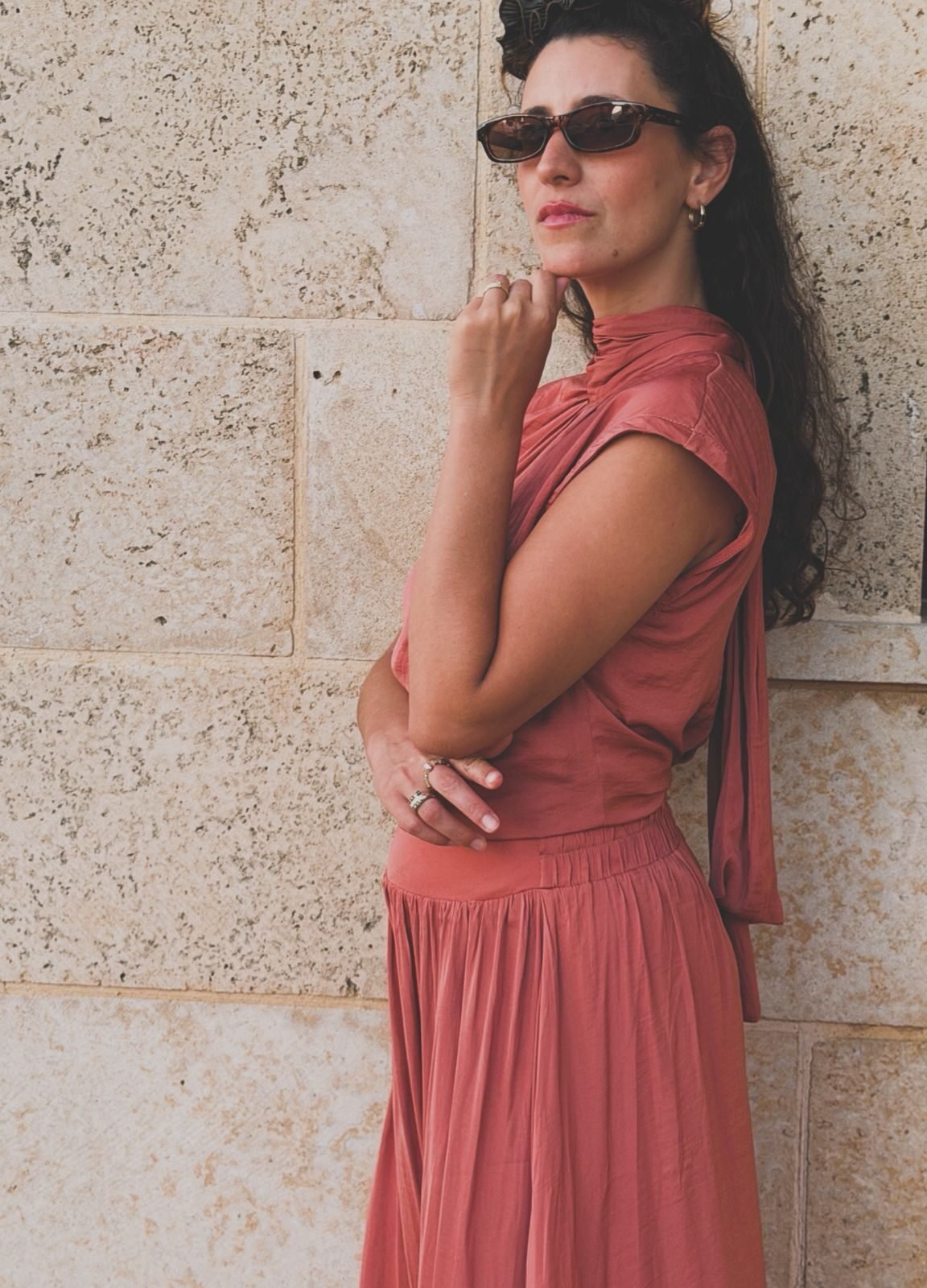 LIOR DRESS PEACH